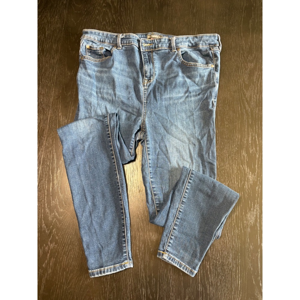 Torrid Midfit Super Skinny‎ Jeans Womens 16T Blue Excellent Super Soft Stretch